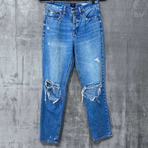 J.Crew Premium Edition Button-Fly Slim Boyfriend Jeans Sz 25 - Picture 1 of 13